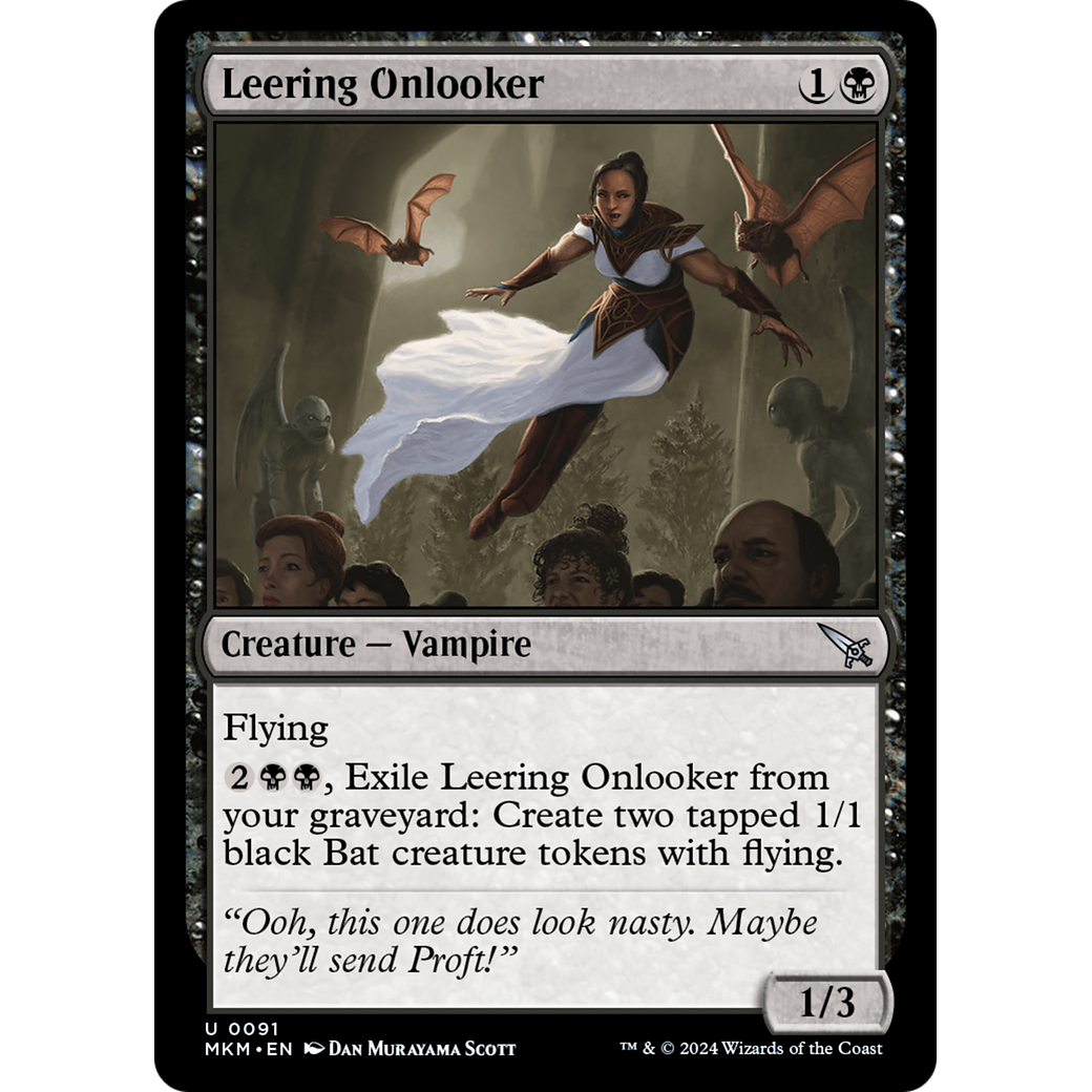 Leering Onlooker (MKM-091) - Murders at Karlov Manor