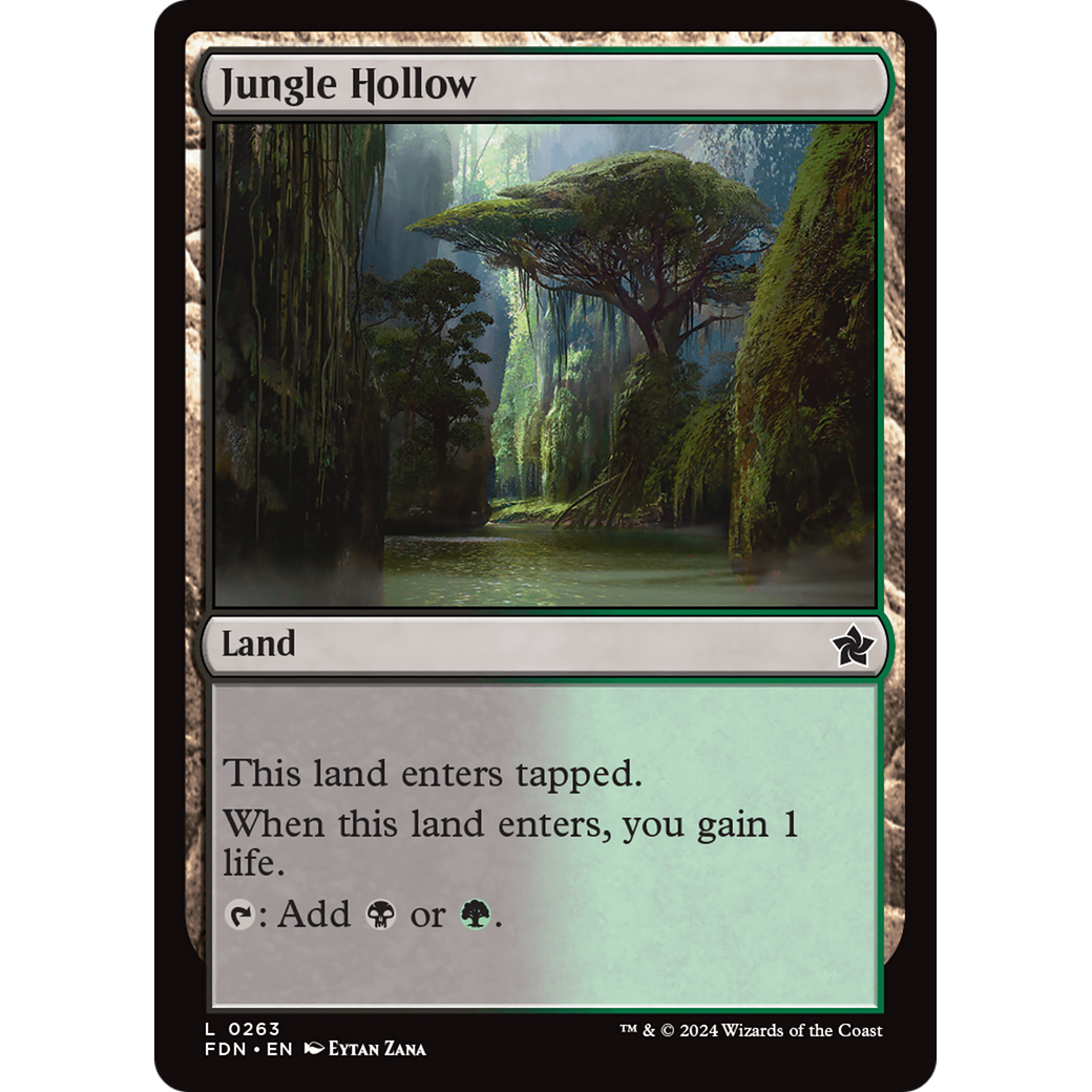 Jungle Hollow (FDN-263) - Foundations Foil