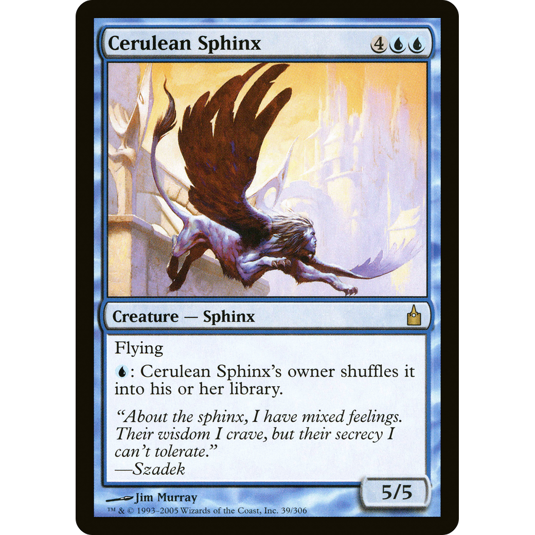 Cerulean Sphinx (RAV-039) - Ravnica: City of Guilds
