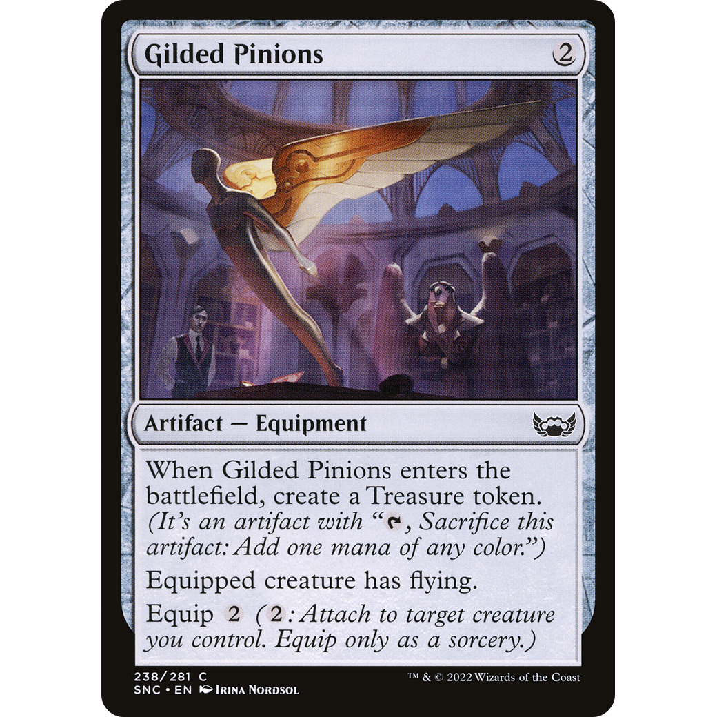 Gilded Pinions (SNC-238) - Streets of New Capenna Foil