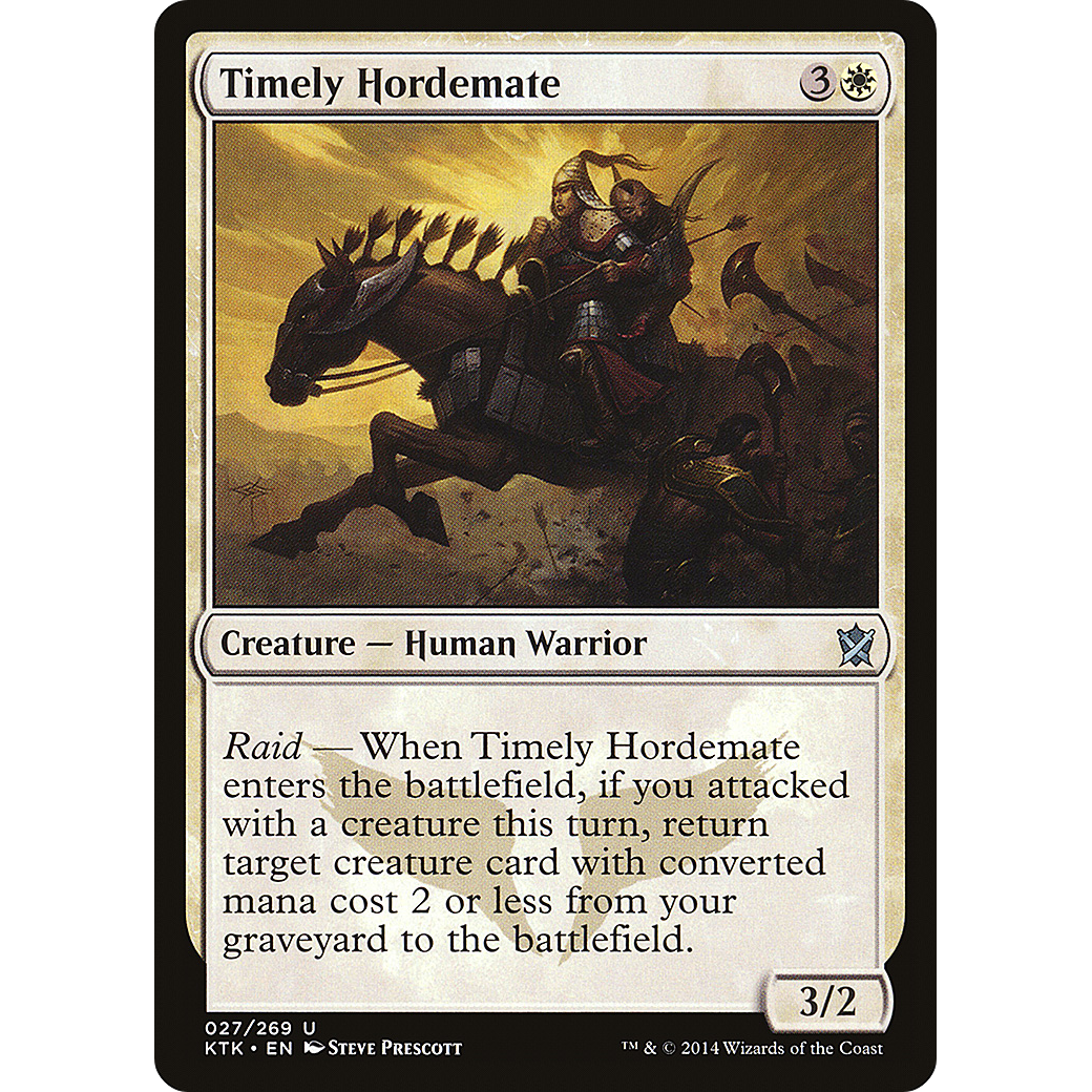 Timely Hordemate (KTK-027) - Khans of Tarkir