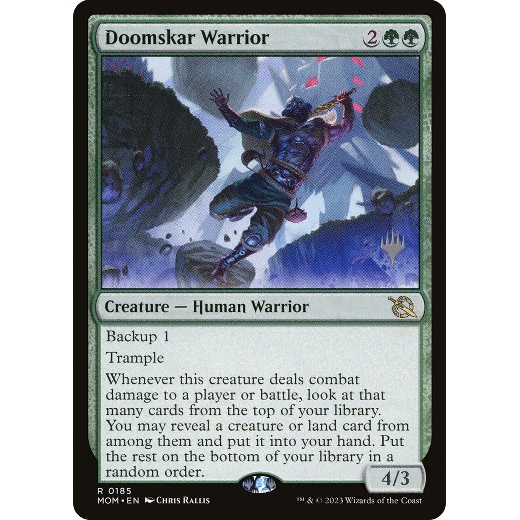 Doomskar Warrior (PPMOM-185P) - March of the Machine Promos Foil