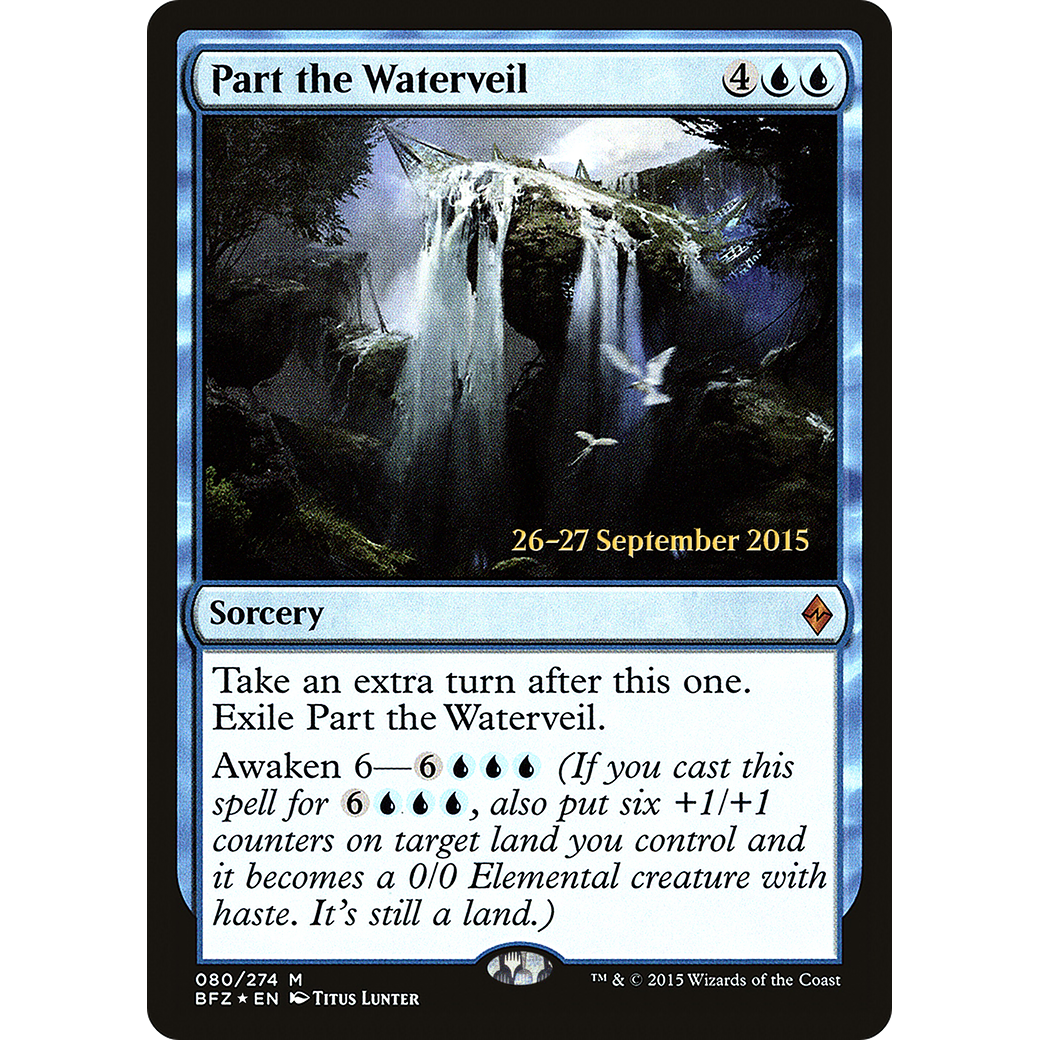 Part the Waterveil (PRE-080) - Battle for Zendikar Promos Foil