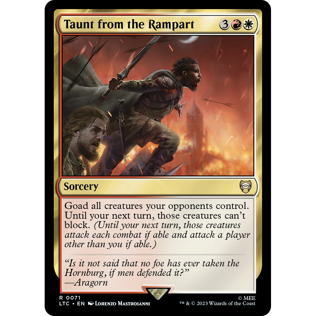 Taunt from the Rampart (LTC-071) - Tales of Middle-earth Commander