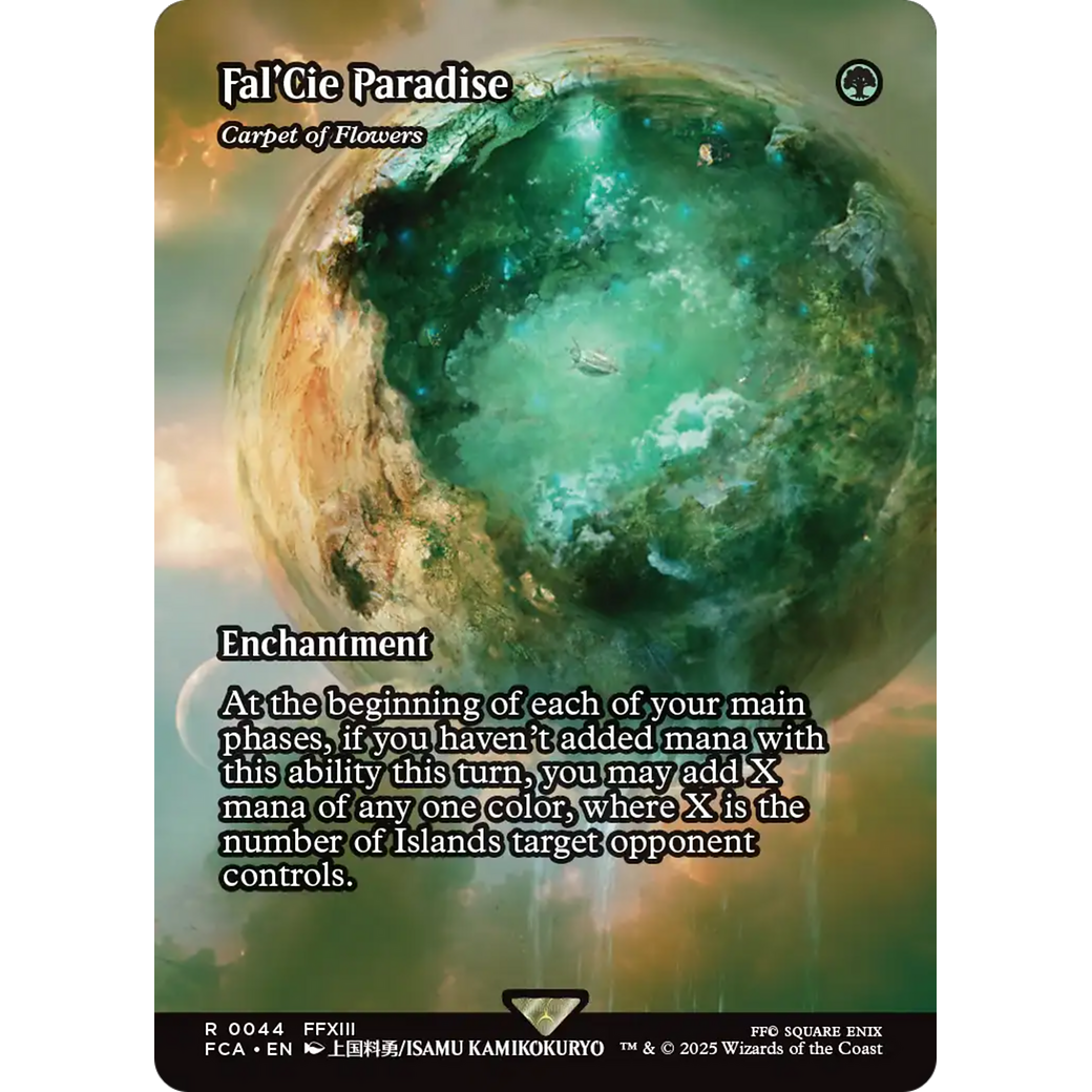 Carpet of Flowers (FCA-044) - FINAL FANTASY: Through the Ages / Fal'Cie Paradise: (enchantment) (Borderless) Foil