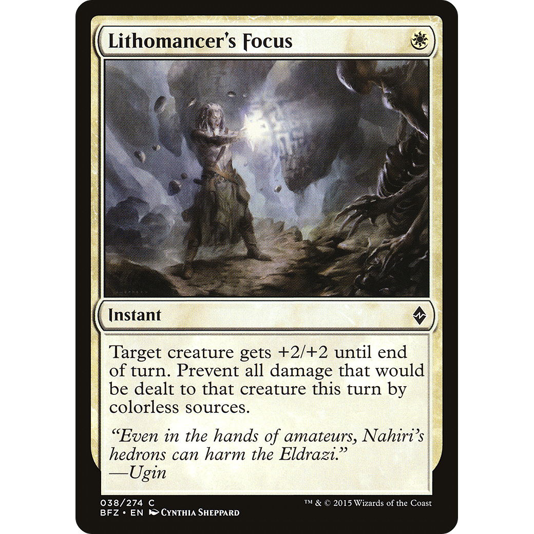 Lithomancer's Focus (BFZ-038) - Battle for Zendikar