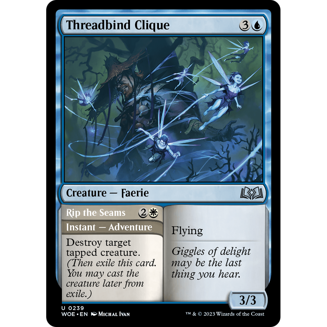 Threadbind Clique // Rip the Seams (WOE-239) - Wilds of Eldraine