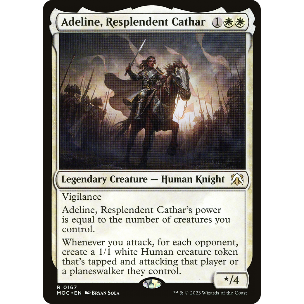 Adeline, Resplendent Cathar (MOC-167) - March of the Machine Commander