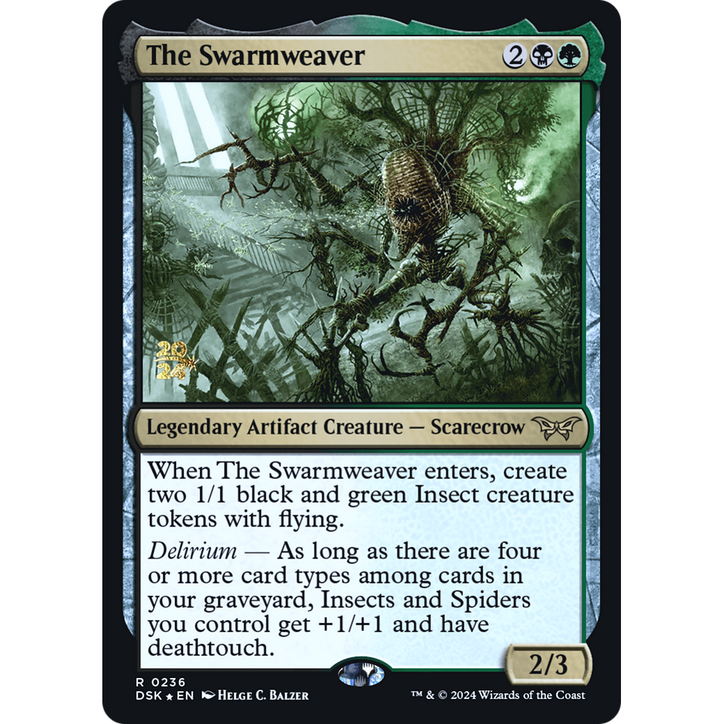 The Swarmweaver (PRE-236S) - Duskmourn: House of Horror Promos Foil