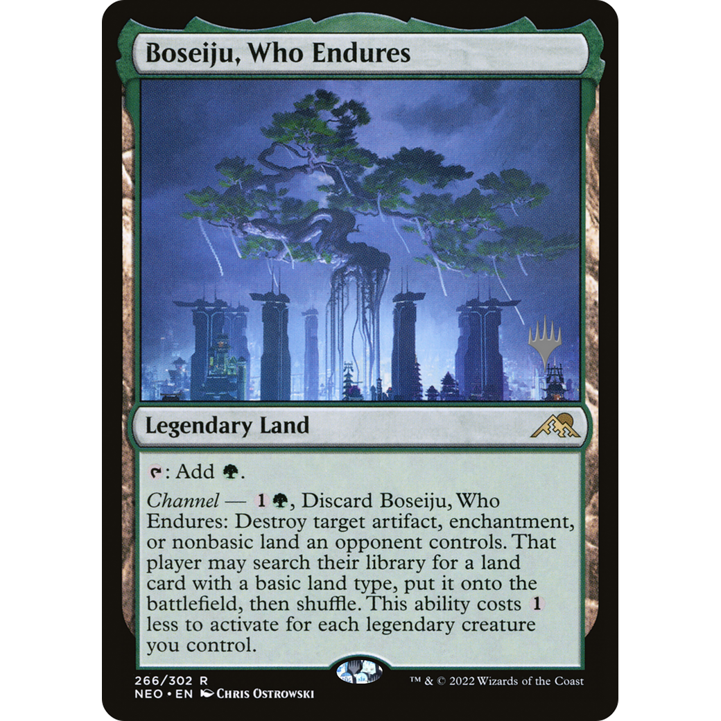 Boseiju, Who Endures (PPNEO-266P) - Kamigawa: Neon Dynasty Promos Foil