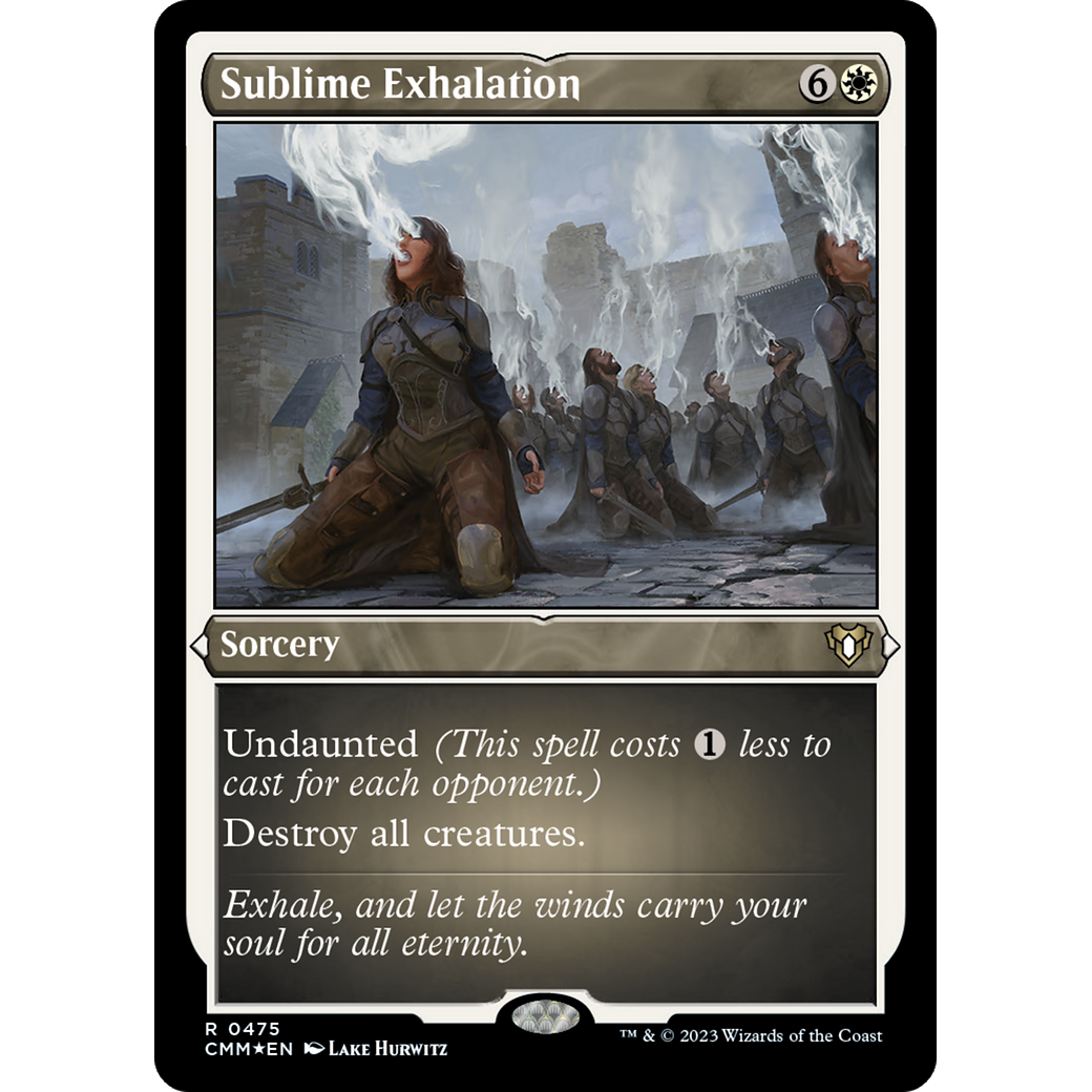 Sublime Exhalation (CMM-475) - Commander Masters Etched Foil