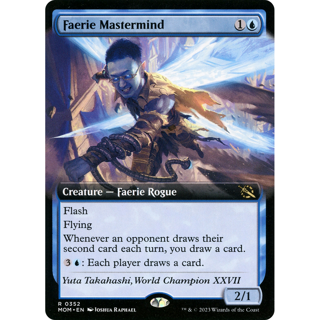 Faerie Mastermind (MOM-352) - March of the Machine: (Extended Art)