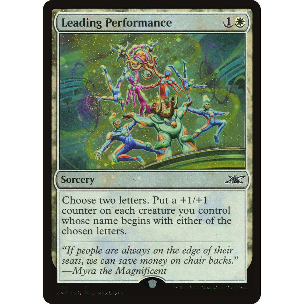 Leading Performance (Galaxy Foil) (UNF-304) - Unfinity Foil