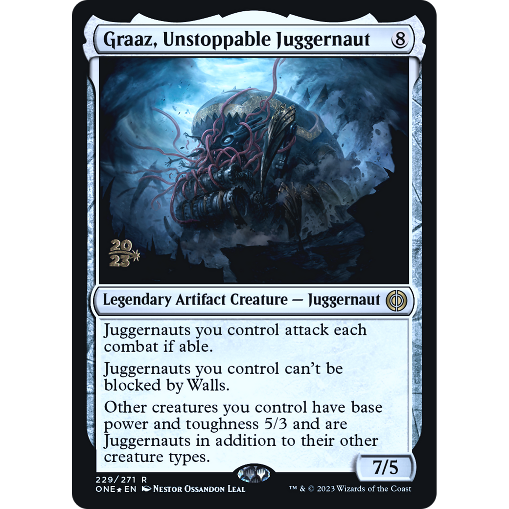Graaz, Unstoppable Juggernaut (PRE-229S) - Phyrexia: All Will Be One Promos Foil
