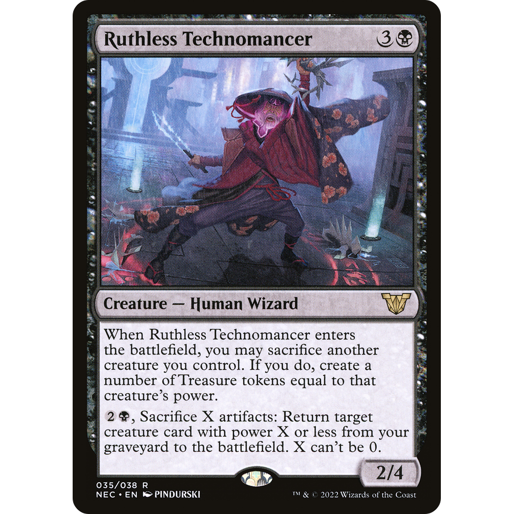 Ruthless Technomancer (NEC-035) - Neon Dynasty Commander