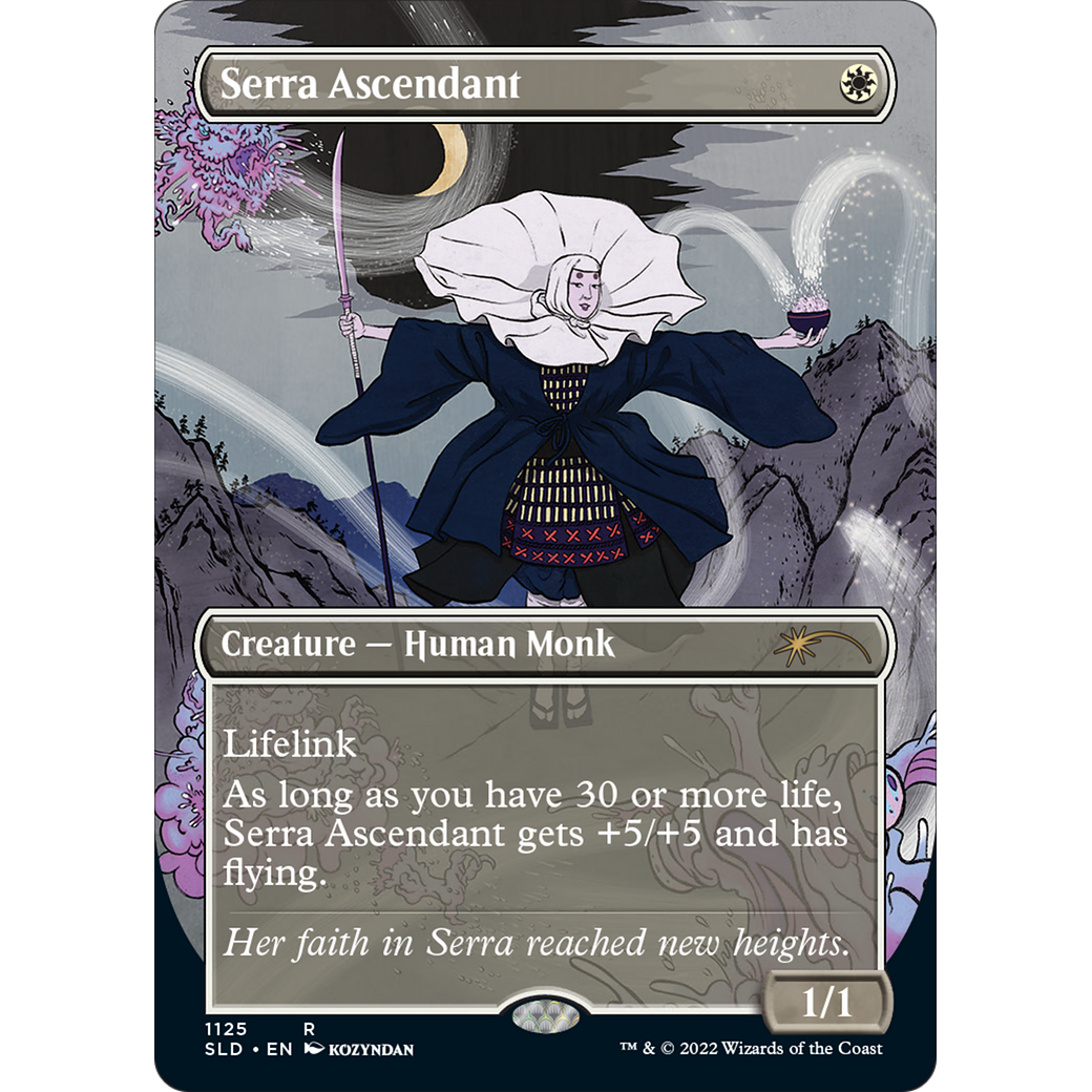 Serra Ascendant (SLD-1125) - Secret Lair Drop (Borderless) Foil