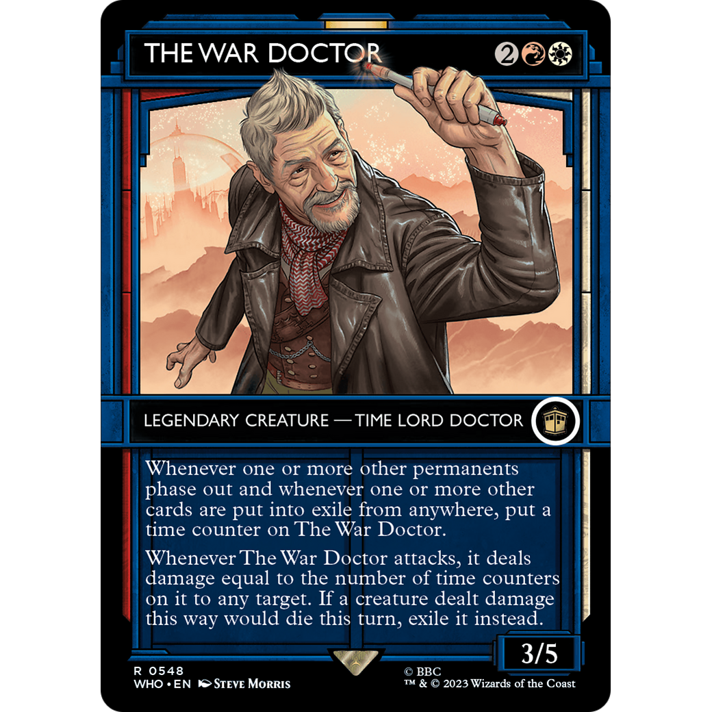 The War Doctor (Showcase) (WHO-548) - Doctor Who: (Showcase) (Borderless) Foil