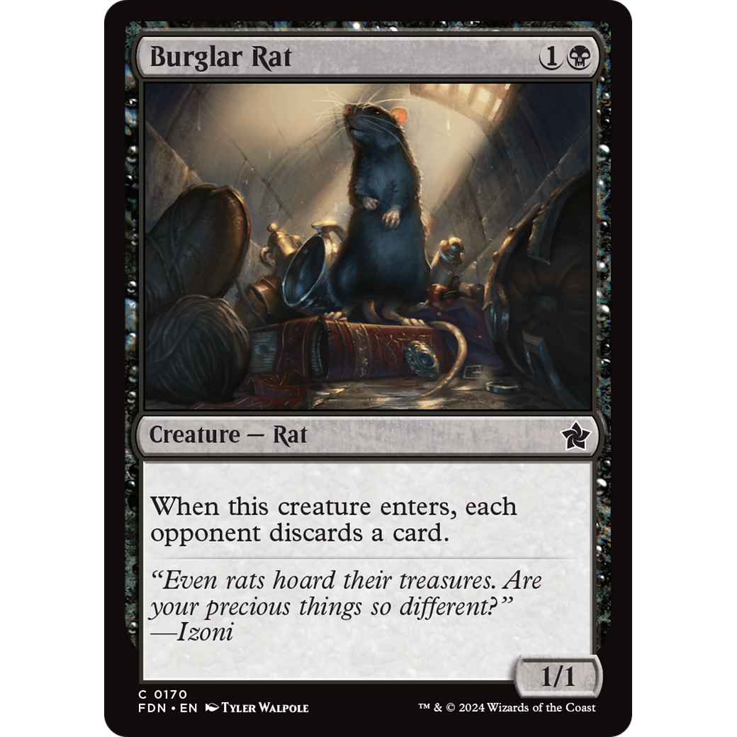 Burglar Rat (FDN-170) - Foundations Foil