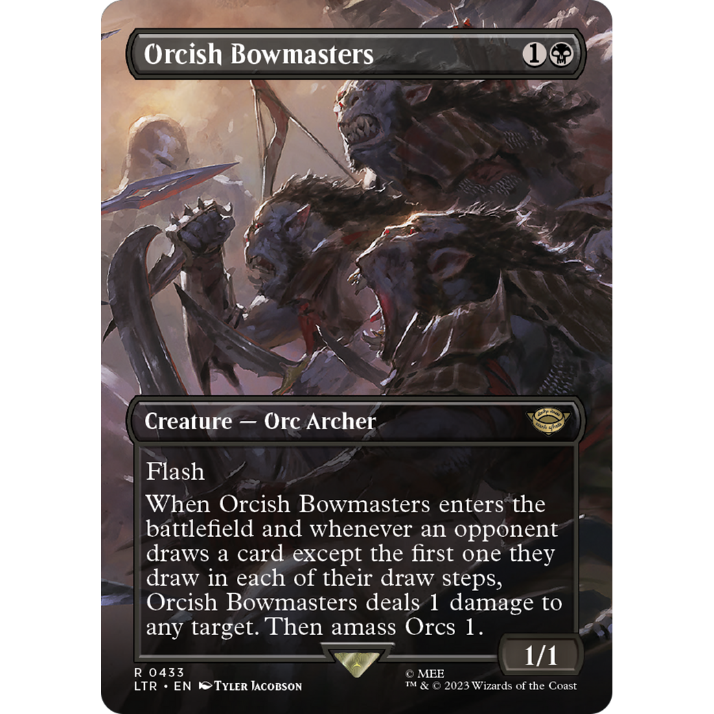 Orcish Bowmasters (LTR-433) - The Lord of the Rings: Tales of Middle-earth (Borderless) Foil