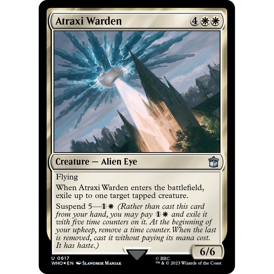 Atraxi Warden (Surge Foil) (WHO-617) - Doctor Who Foil