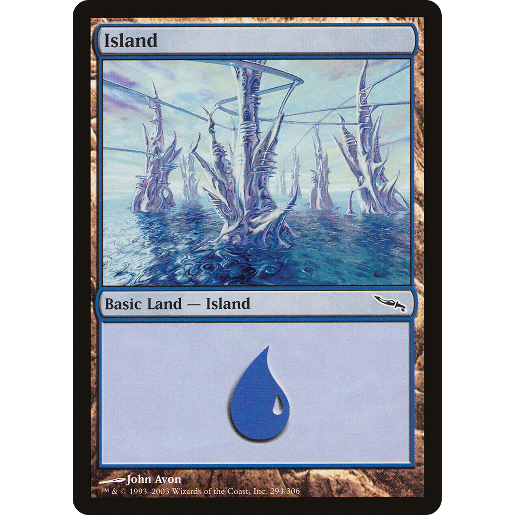 Island (294) (MRD-294) - Mirrodin Foil