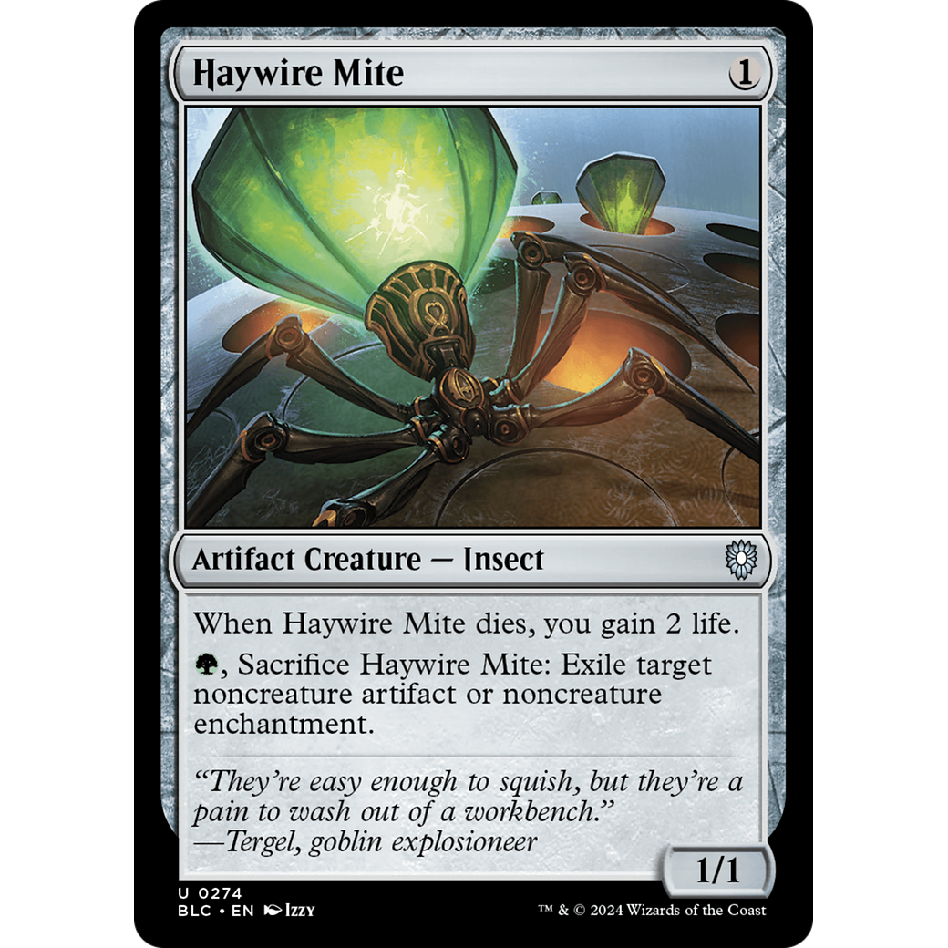 Haywire Mite (BLC-274) - Bloomburrow Commander