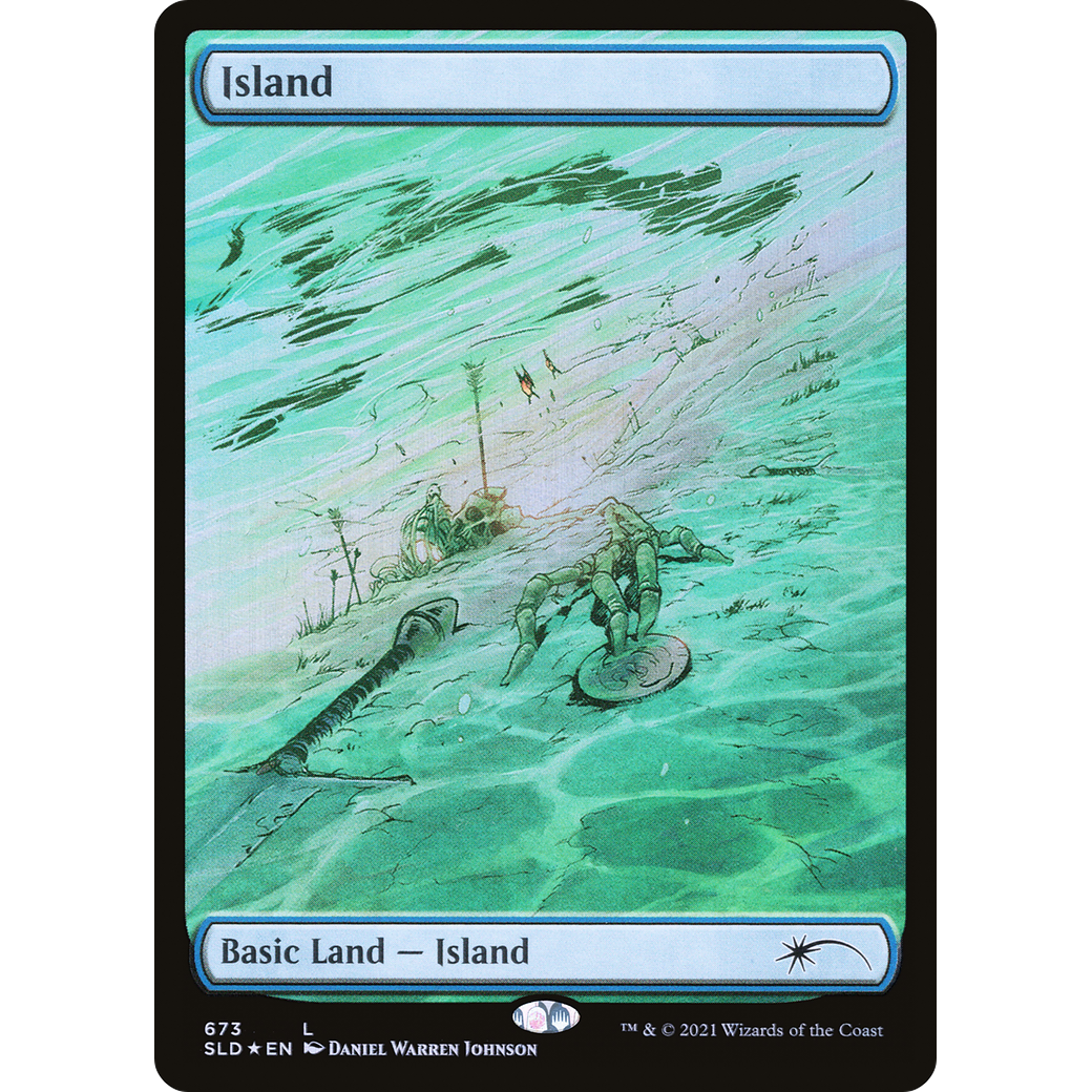 Island (673) (SLD-673) - Secret Lair Drop Foil