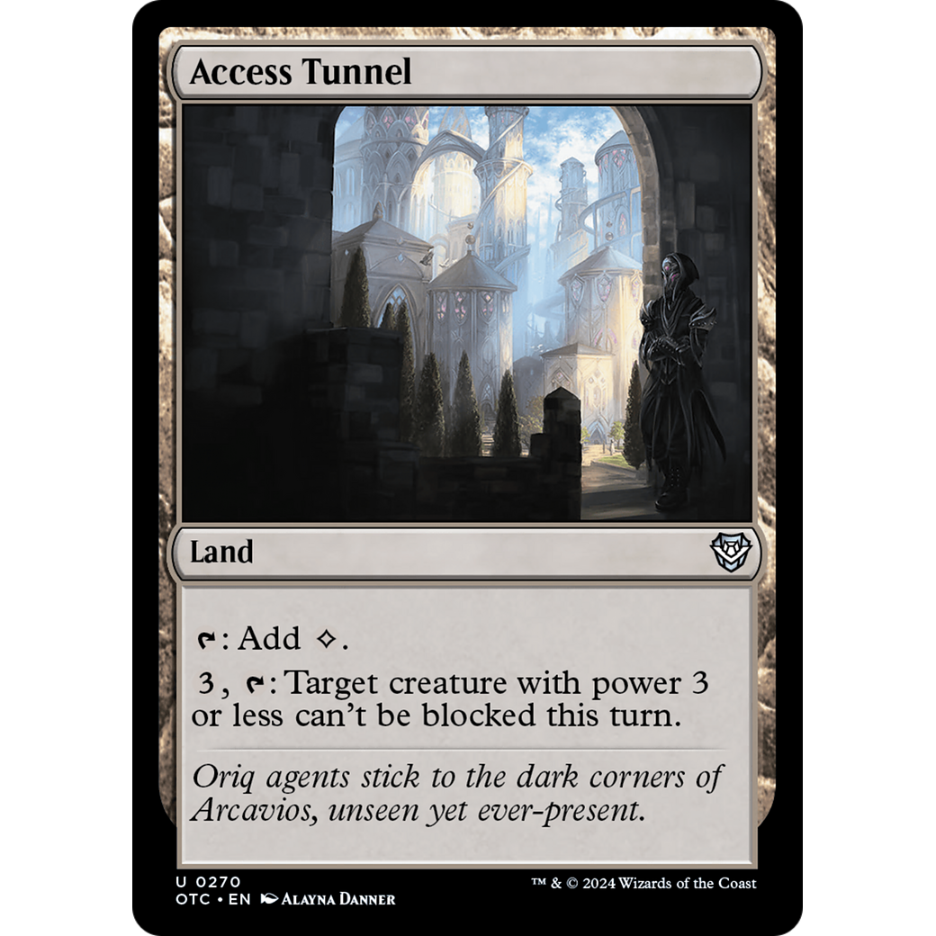 Access Tunnel (OTC-270) - Outlaws of Thunder Junction Commander