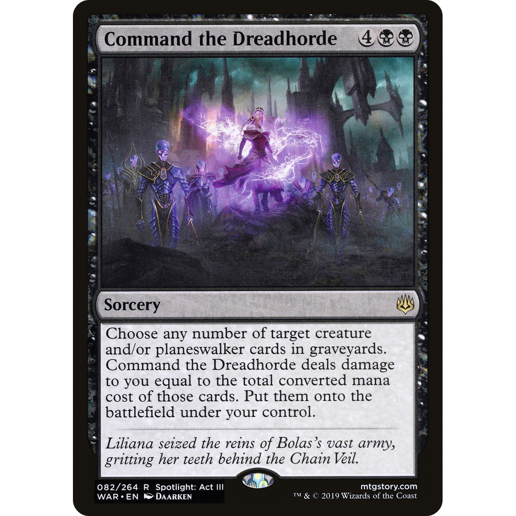 Command the Dreadhorde (WAR-082) - War of the Spark Foil