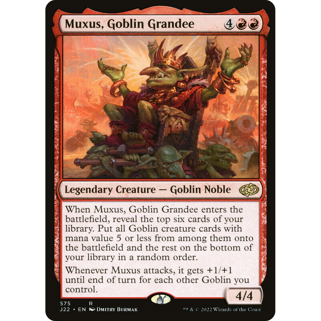 Muxus, Goblin Grandee (J22-575) - Jumpstart 2022
