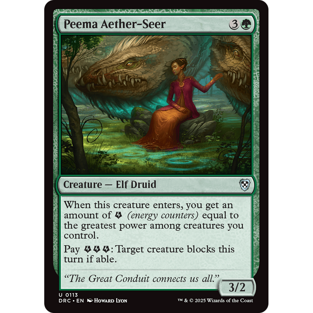 Peema Aether-Seer (DRC-113) - Commander: Aetherdrift Foil
