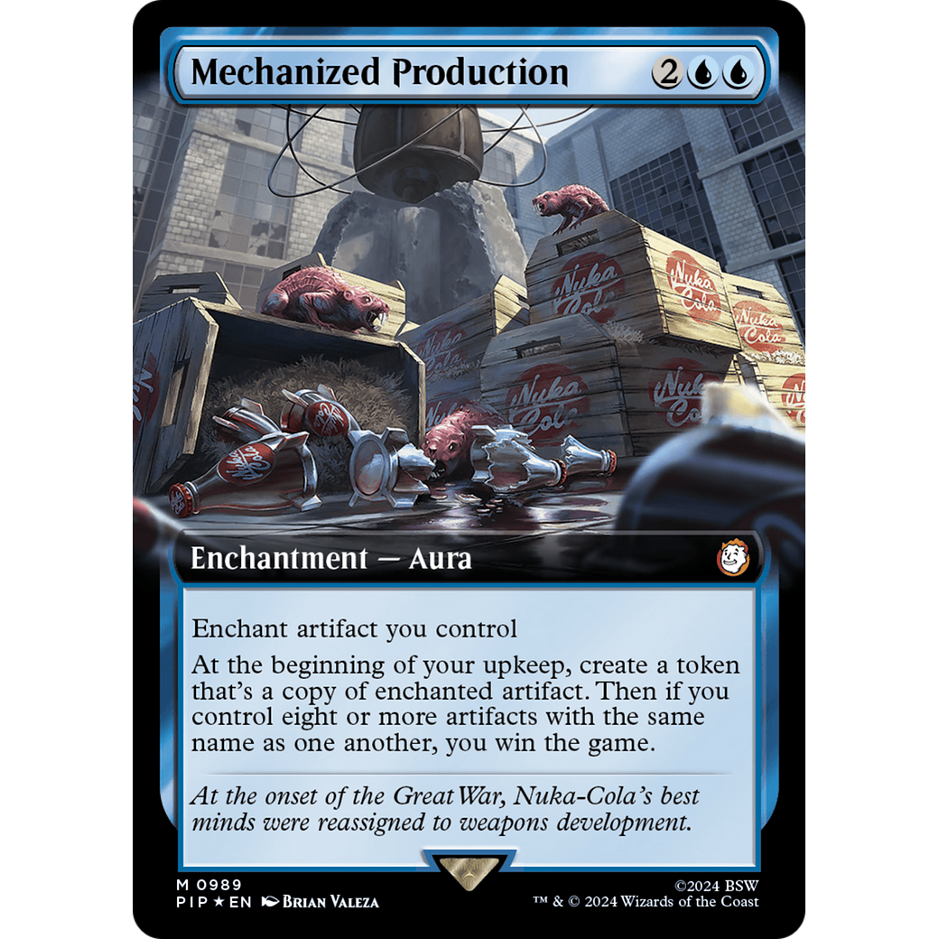 Mechanized Production (PIP-989) - Fallout: (Extended Art) Foil