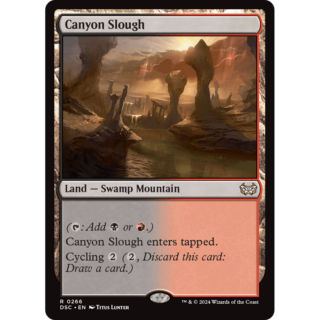 Canyon Slough (DSC-266) - Duskmourn: House of Horror Commander