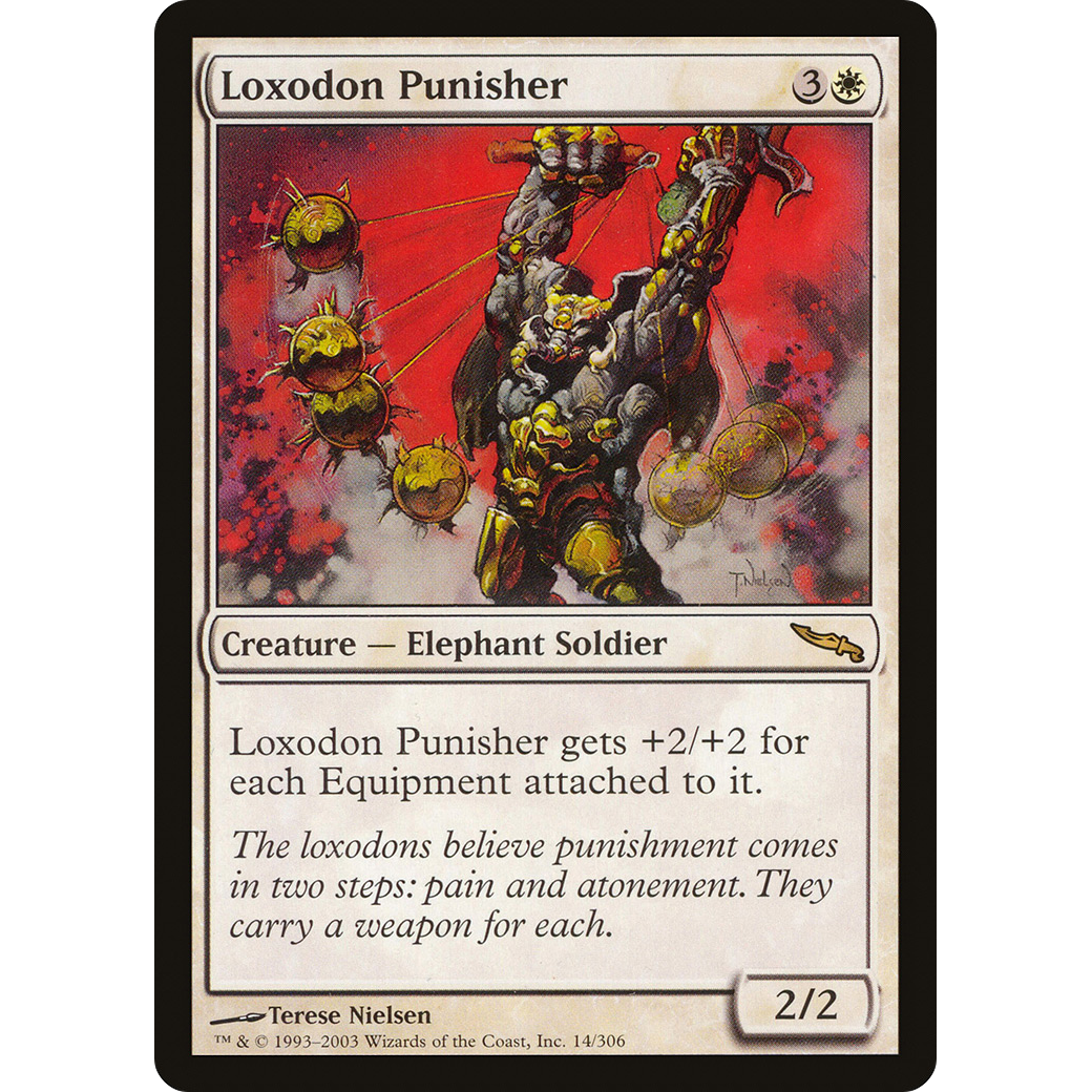 Loxodon Punisher (MRD-014) - Mirrodin Foil