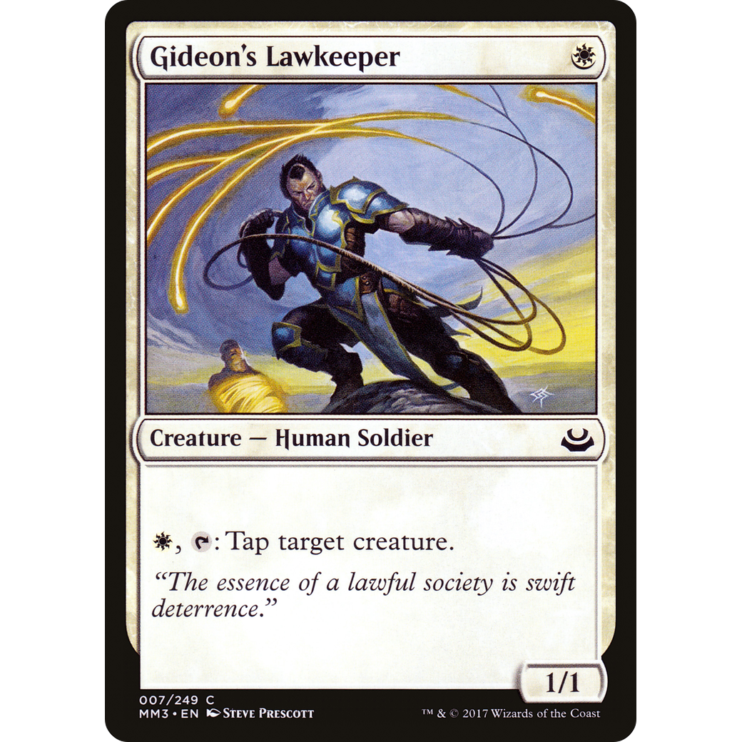 Gideon's Lawkeeper (MM3-007) - Modern Masters 2017 Foil
