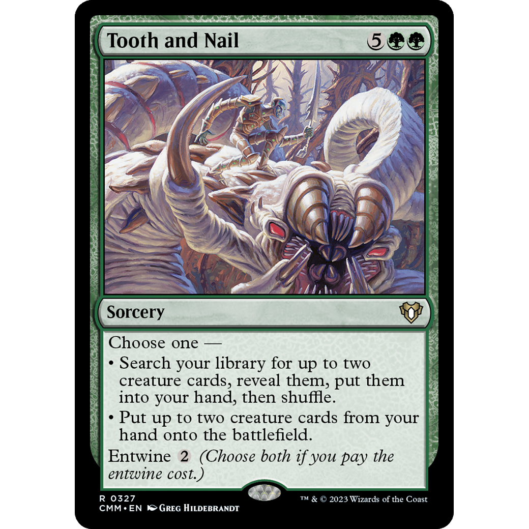 Tooth and Nail (CMM-327) - Commander Masters Foil