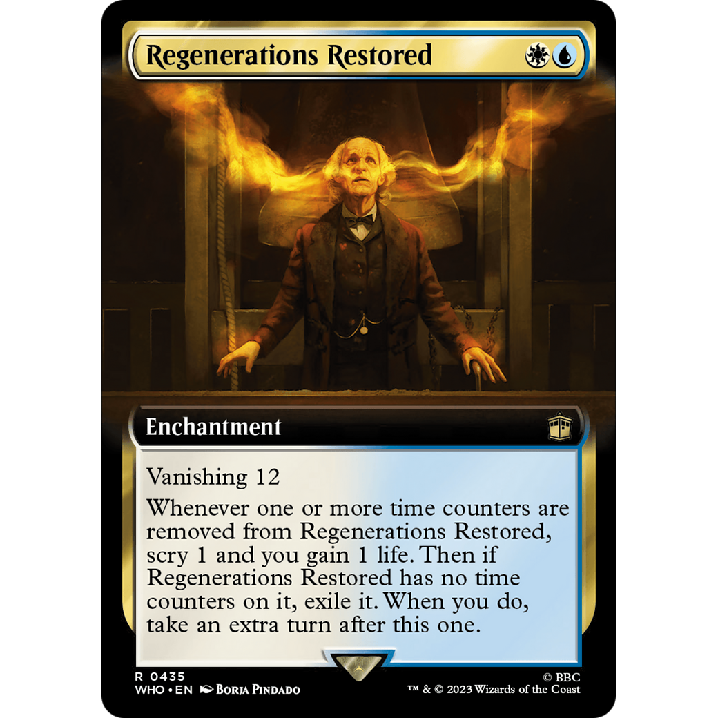 Regenerations Restored (Extended Art) (WHO-435) - Doctor Who: (Extended Art)