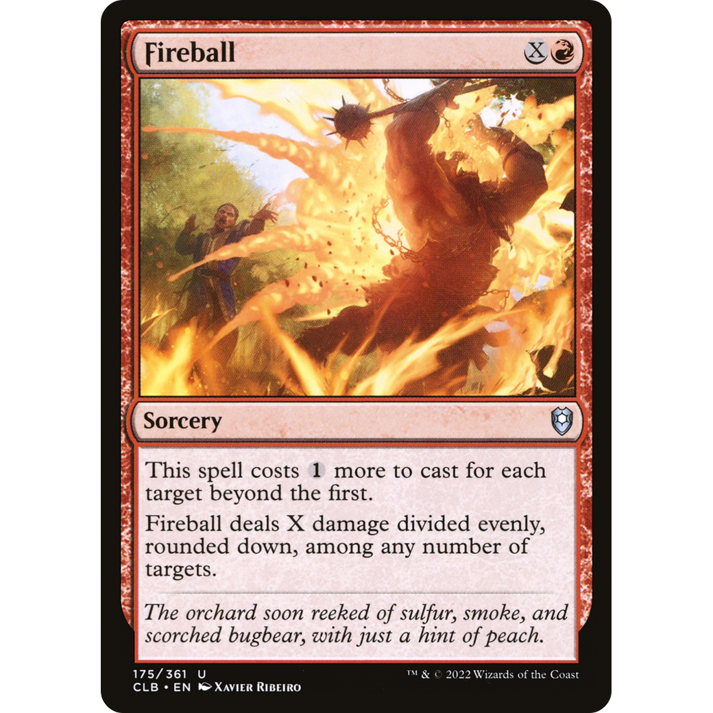 Fireball (CLB-175) - Commander Legends: Battle for Baldur's Gate Foil