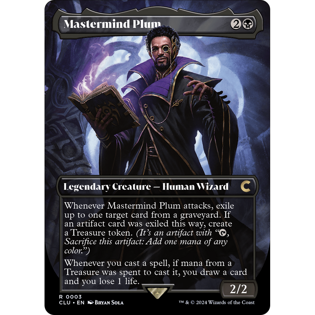 Mastermind Plum (Borderless) (CLU-003) - Ravnica: Clue Edition (Borderless)