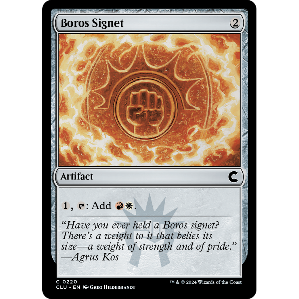 Boros Signet (CLU-220) - Ravnica: Clue Edition