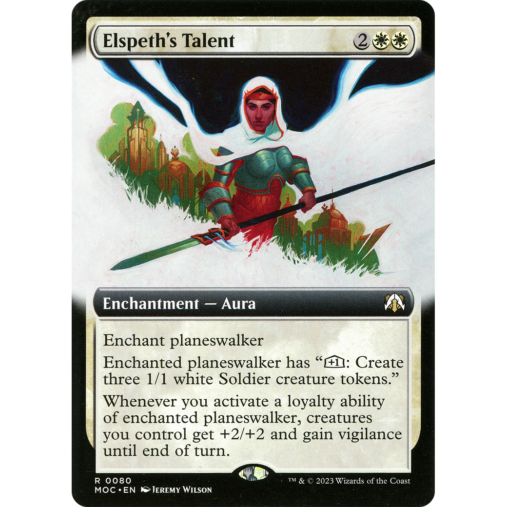 Elspeth's Talent (MOC-080) - March of the Machine Commander: (Extended Art) Foil