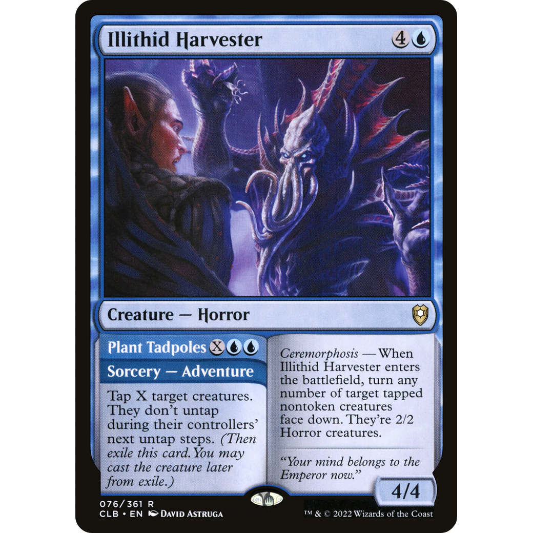 Illithid Harvester // Plant Tadpoles (CLB-076) - Commander Legends: Battle for Baldur's Gate Foil