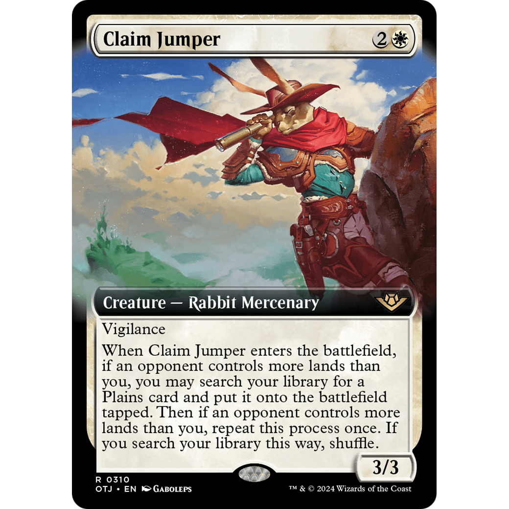 Claim Jumper (OTJ-310) - Outlaws of Thunder Junction: (Extended Art)