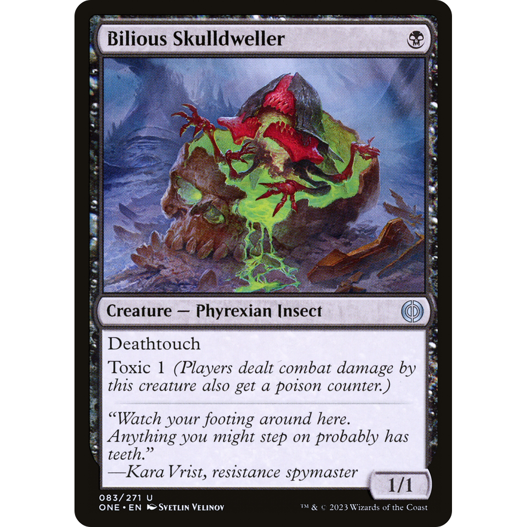 Bilious Skulldweller (ONE-083) - Phyrexia: All Will Be One Foil