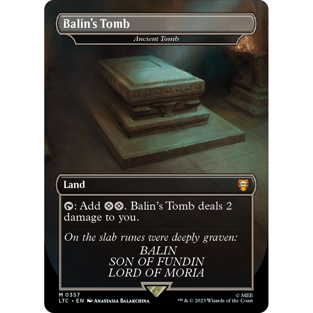 Ancient Tomb (LTC-357) - Tales of Middle-earth Commander / Balin's Tomb (Borderless) Foil