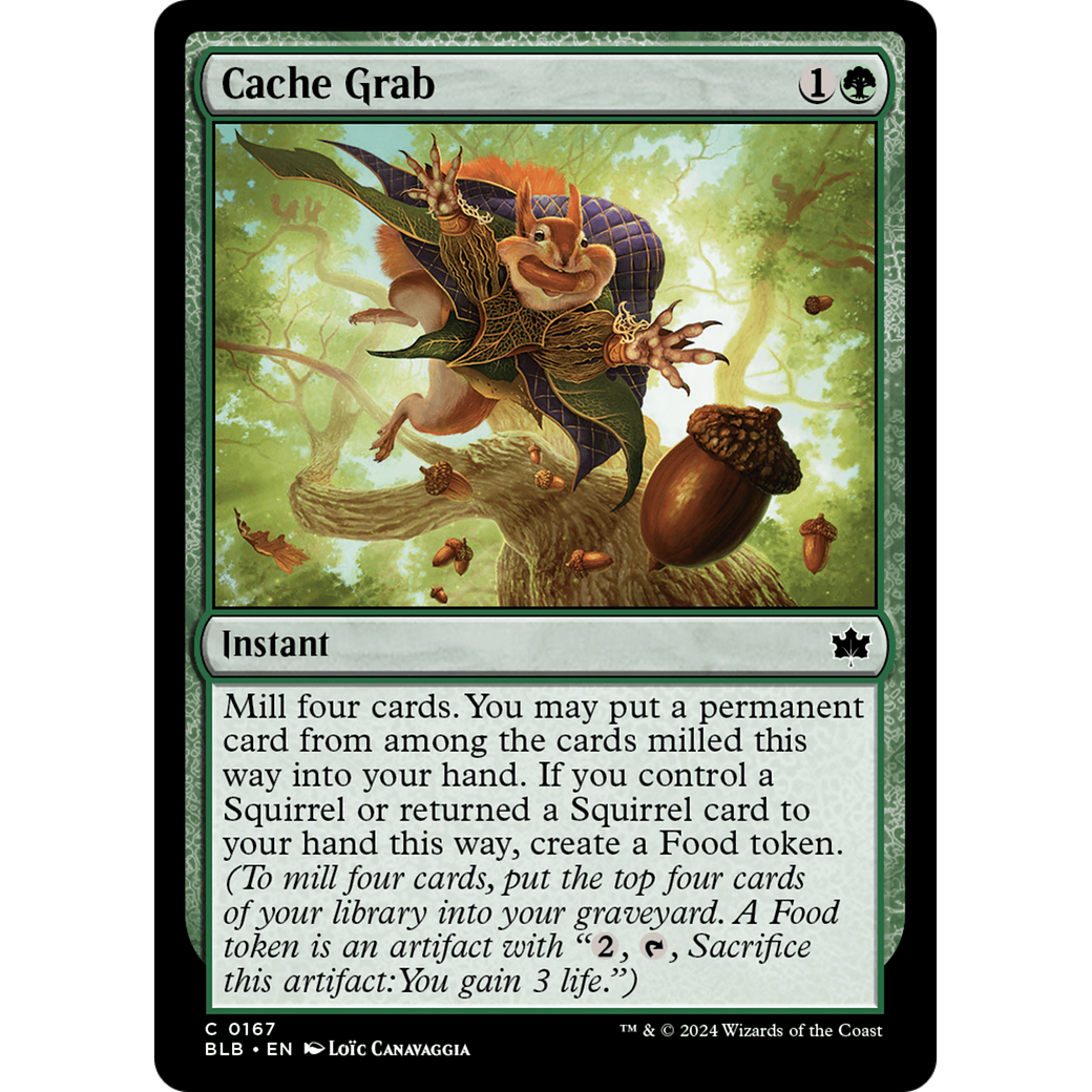 Cache Grab (BLB-167) - Bloomburrow Foil