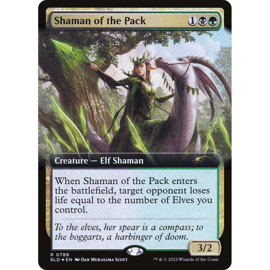 Shaman of the Pack (Extended Art) (SLD-789) - Secret Lair Drop: (Extended Art) Foil