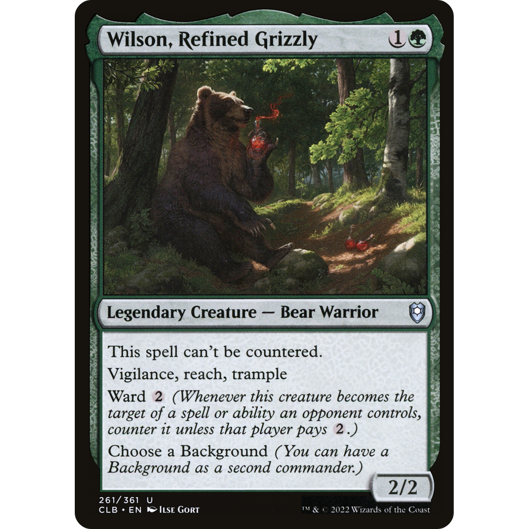 Wilson, Refined Grizzly (CLB-261) - Commander Legends: Battle for Baldur's Gate