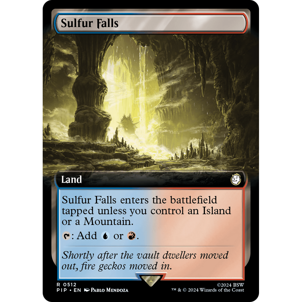Sulfur Falls (PIP-512) - Fallout: (Extended Art) Foil