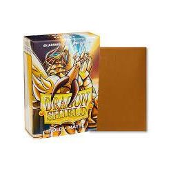 Dragon Shield: Gold Matte 60ct Japanese Size Sleeves